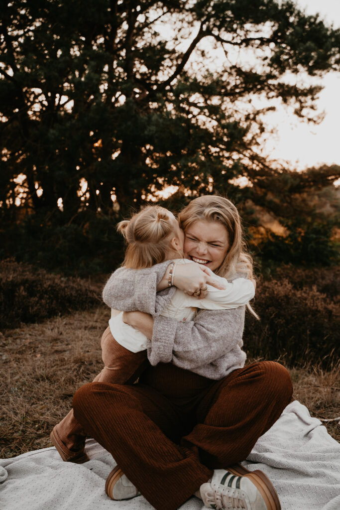 moeder en kind fotoshoot