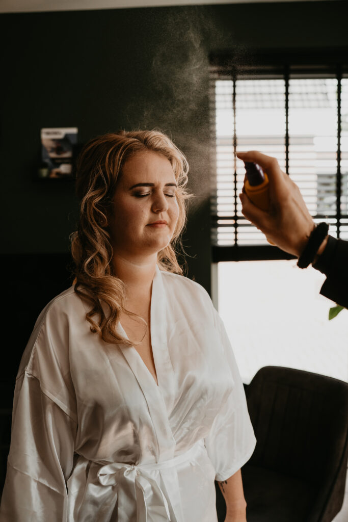 Getting ready, bruiloft, drenthe